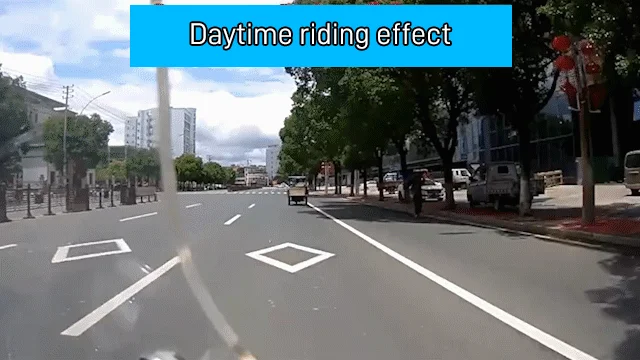 Daytime riding footage
